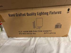 4 100W Dalton Vanity Light Fixtures