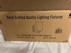 4 100W Dalton Vanity Light Fixtures
