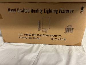 4 100W Dalton Vanity Light Fixtures