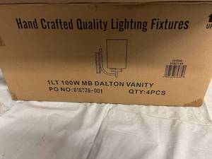 4 100W Dalton Vanity Light Fixtures
