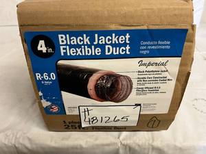 4in Class 1 Insulated Black Jacket Flexible Duct