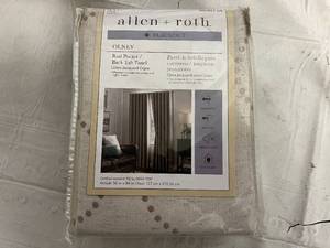 Allen and Roth 84 Blackout Curtains - Linen Jacquard