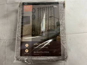 Allen and Roth 84 Grommet Style Blackout Curtains - Gray