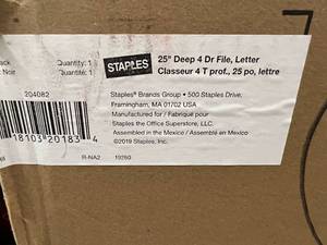 New 25 Deep 4 Drawer File Cabinet