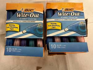 20 Bic White Out Correcting Strips
