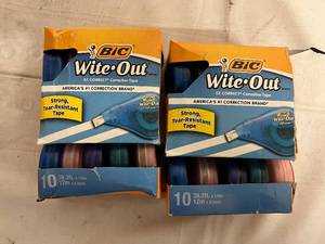 20 Bic White Out Correcting Strips