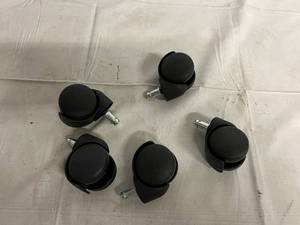 Set of 5 Office Chair Replacement Wheels