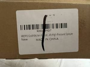 Gold Finish Kitchen Faucet