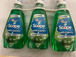 3 Bottles of Crest Anti-Cavity Mouthwash