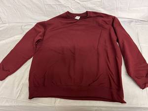 3 Maroon Crew Neck Sweatshirts - 2XL
