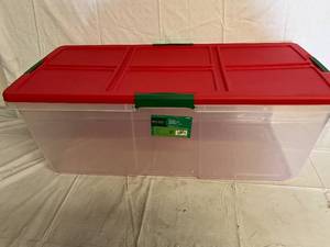 100Qt Storage Tote with Locking Lid