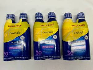 3x Valu Pack(2) Daylogic Sport Sunscreen-  SPF 30