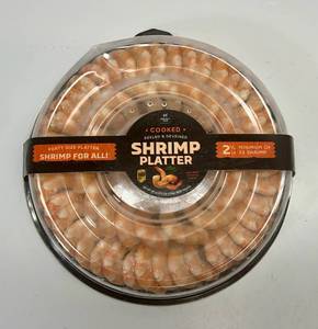 L. 2.5lb Shrimp Platter-Peeled & Devined