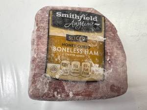 F. 2.10lb & 2.27lb Smithfield Honey Cured Sliced Ham