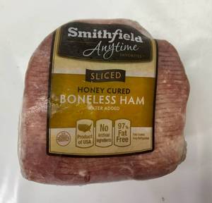 F. 2.47lb & 1.64lb Smithfield Honey Cured Sliced Ham