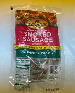 G. Eckrich Smoked Sausage-2.44lb Family Pack