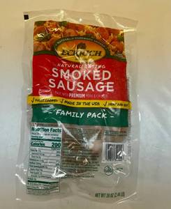 G. Eckrich Smoked Sausage-2.44lb Family Pack