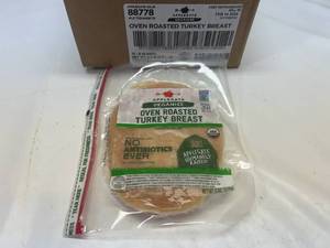 L. 12x 6oz Applegate Organics Oven Roasted Turkey Breast