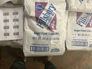 25lbs Pillburys Angel Food Cake Mix