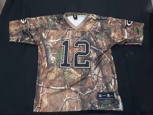 lot 1 image: Reebok Camo Green Bay Packers Jersey Rodgers #12 size XL