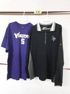 lot 14 image: 2 MN Vikings shirts size XXL Nike and McNab #5