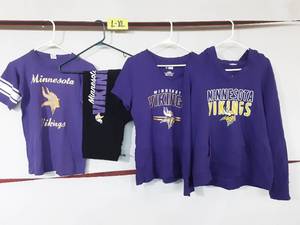 lot 16 image: 3 MN Viking Shirts and1 Pair of Pants Womens Size L-XL