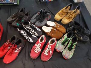 lot 53 image: 9 Pairs of Mens Shoes size 10-11 Nike, Under Armour, Birkenstock, Others