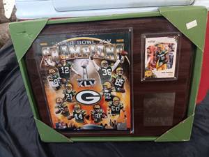 lot 59 image: Green Bay Packers Super Bowl XLV Collectors Plaque