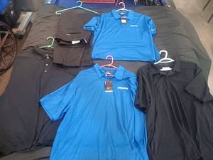 lot 43 image: 4 Golf Polo Shirts Size XXl and New Izod Golf Pants SIze 40x32