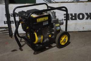lot 1 image: Champion Power Equipment Water Pump 196cc