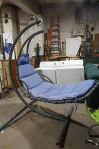 lot 11 image: Patio Furniture, Free Standing Hammock 67 long and 78 Tall