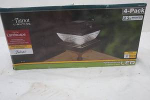 lot 239 image: New 4 Pack of Patriot Solar Lighting