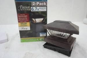 lot 240 image: 2 Pack of Patriot Solar Lighting