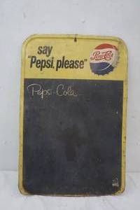 lot 325 image: Vintage Metal Pepsi Cola Sign 19x29