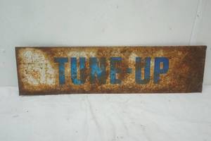 lot 329 image: Tin Two Sided Says TUNE UP