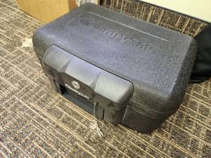 lot 294 image: Master Lock Sentry Safe Fire-Resistant Lock Box with Key