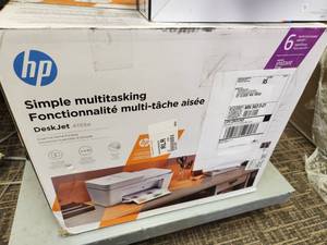 lot 296 image: HP DeskJet 4155e Printer with Extra Ink Cartridges