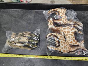 lot 216 image: Steel Dog Dog Toys - Ruffian Chew Toy Giraffe 3-pack, Stuffless Yellow Perch 6-pack
