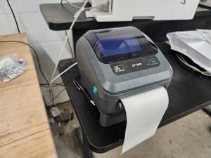 lot 253 image: Zebra ZP505 Thermal Label Maker with Extra Labels