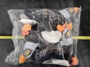 lot 172 image: Lot of (1) Steel Dog Ballistic Ballers Eagle XL Dog Toys 3-pack