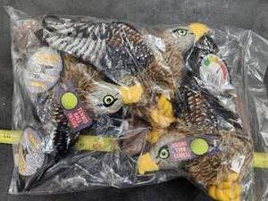 lot 190 image: Lot of (1) Steel Dog Ballistic Ballers Hawk Dog Toys 3-pack