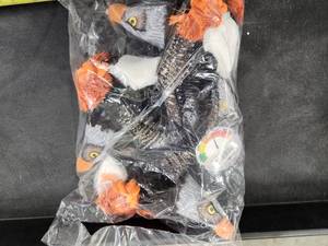 lot 194 image: Lot of (1) Steel Dog Ballistic Ballers Eagle Dog Toys 3-pack
