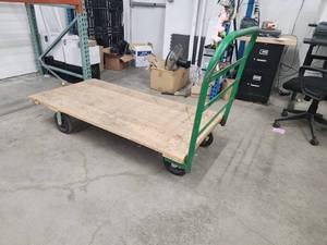 lot 12 image: Commercial WoodMetal Rolling Cart
