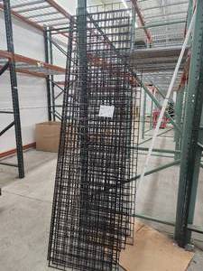 lot 9 image: Lot of (10) Assorted Pallet Racking Wire Grates