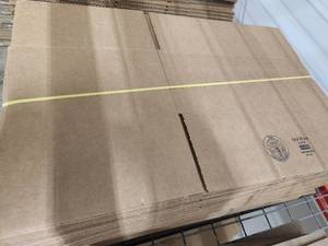 lot 23 image: Lot of (50) Uline Cardboard Box Flats 10x16x6 S-4157