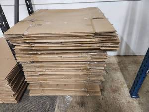 lot 25 image: Lot of (50) Cardboard Box Flats 11x22x21