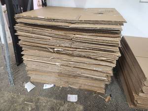 lot 28 image: Lot of (50) Cardboard Box Flats 14x22x14