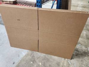 lot 30 image: Lot of (8) Uline Cardboard Box Flats 28x28x8 S-20543