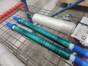 lot 45 image: Lot of (3) Partial Rolls of Film with (2) with Rubber Handles