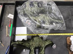 lot 225 image: Lot of (1) Steel Dog - Dinosaur 3-pack